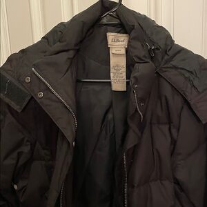 L.L. Bean Black Puffer Coat for Women